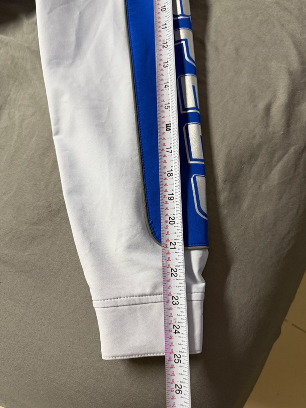 Blue & White Men's Racing Jacket - Picture 4 of 9